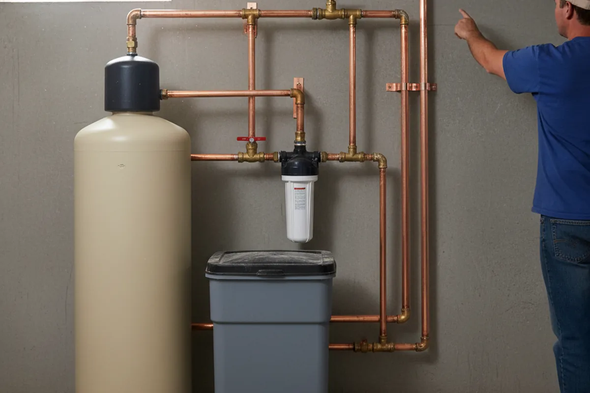 Whole-house water treatment system installed in New Suffolk